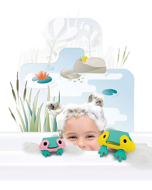 Quut Frog Pond - Rana da Bagno 3D da Comporre Giochi Bagno