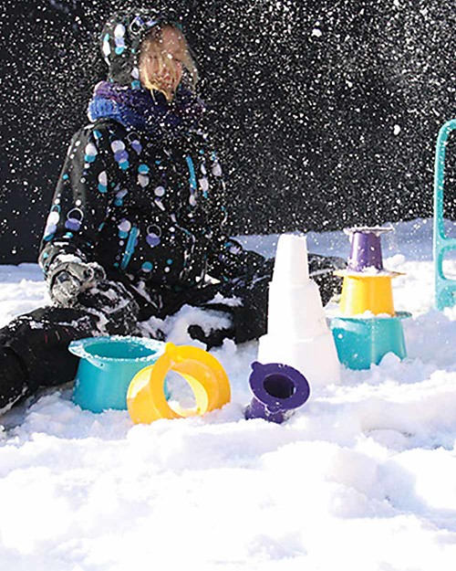 Quut Gioco Alto - Set 3 Stampi Impilabili per Castelli di Sabbia! Giochi da Spiaggia