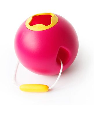 Quut Gioco Ballo - Secchiello Sferico da Spiaggia - Rosa Calipso (design innovativo!) Giochi Da Spiaggia