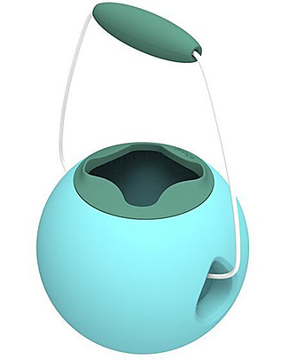 Quut Gioco Mini Ballo - Secchiello Sferico da Spiaggia - Celeste (design innovativo!) Giochi da Spiaggia
