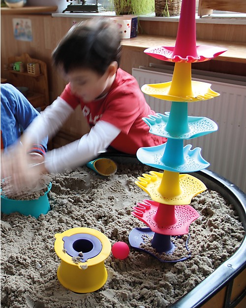 Quut Gioco Triplet - Paletta Multifunzione da Spiaggia - Rosa Calipso (design innovativo!) Giochi da Spiaggia