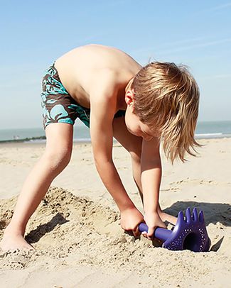 Quut Gioco Triplet - Paletta Multifunzione da Spiaggia - Viola Oceano (design innovativo!) Giochi Da Spiaggia