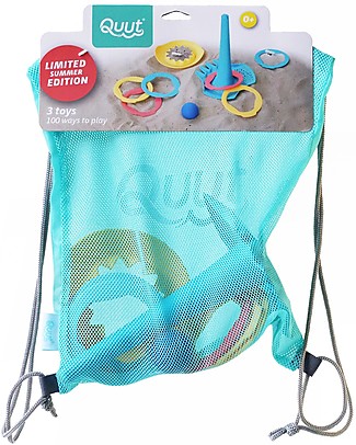 Quut Kit da Spiaggia: Paletta Triplet, Anelli Ringo e Formina Sole Giochi Da Spiaggia