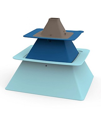Quut Pira Piramide - Set 3 Stampi Impilabili per Castelli di Sabbia e Neve! Giochi da Spiaggia