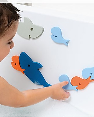Quut Puzzle da Bagno degli Squali - Divertente ed Eco-friendly Vaschette e Accessori