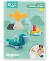 Quut Puzzle da Bagno dei Dinosauri - Dino World - Divertente ed Eco-friendly Giochi Bagno