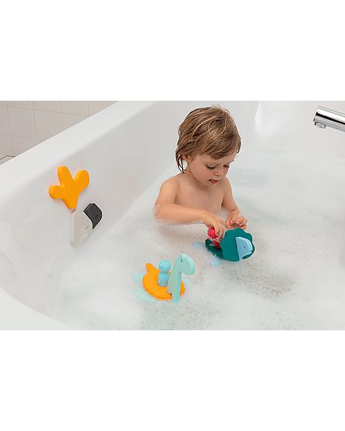 Quut Puzzle da Bagno dei Dinosauri - Dino World - Divertente ed Eco-friendly Giochi Bagno