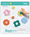 Quut Puzzle da Bagno dei Fiori - Stile Retrò Divertente ed Eco-friendly Giochi Bagno