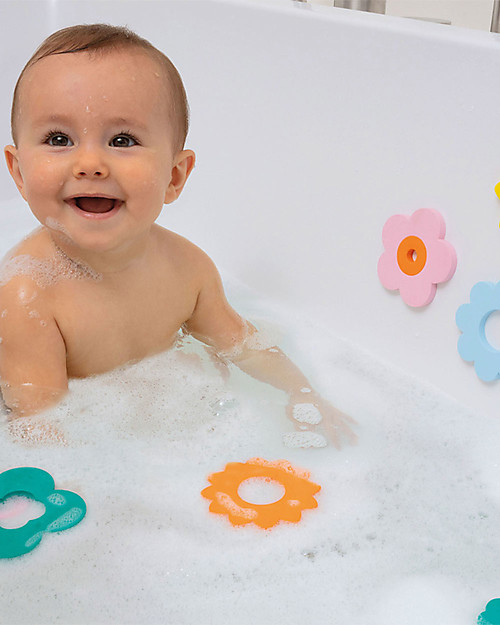 Quut Puzzle da Bagno dei Fiori - Stile Retrò Divertente ed Eco-friendly Giochi Bagno