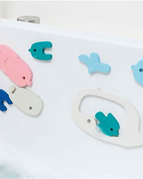 Quut Puzzle da Bagno delle Balene - Divertente ed Eco-friendly Giochi Bagno
