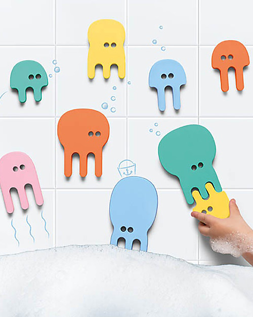 Quut Puzzle da Bagno delle Meduse - Divertente ed Eco-friendly Giochi Bagno