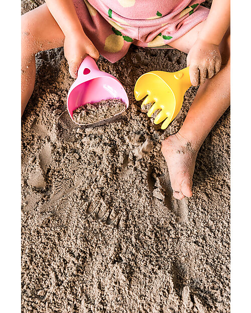 Quut Raki - Rastrello da Giardinaggio e Paletta da Spiaggia - Banana Pink Giochi da Spiaggia