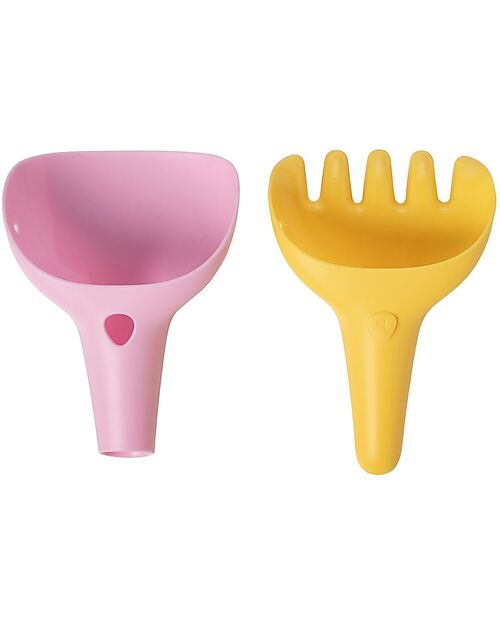 Quut Raki - Rastrello da Giardinaggio e Paletta da Spiaggia - Banana Pink Giochi da Spiaggia