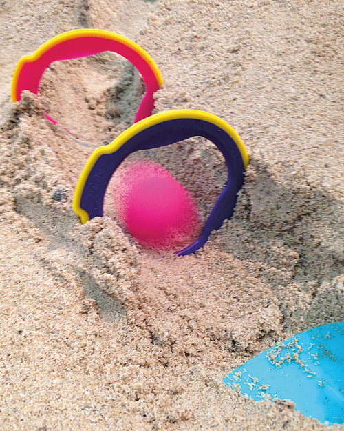 Quut Ringo set con 3 anelli e palla - leggero e amico dell’ambiente! Giochi da Spiaggia