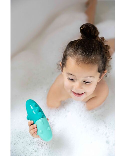 Quut Squeezi Croco - Gioco da Bagno - Verde -  100% Silicone Giochi Bagno