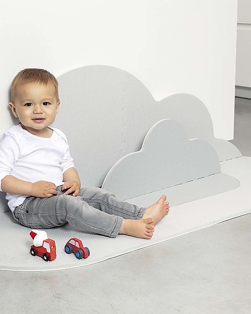 Quut Tappetino - Testa tra le nuvole (S) - Grigio Perla Tappeti Gioco