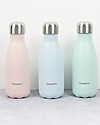 Qwetch Borraccia Termica in Acciaio Inox - Blu Pastello - 260 ml Borracce Termiche