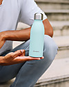 Qwetch Borraccia Termica in Acciaio Inox - Blu Pastello - 260 ml Borracce Termiche