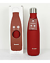 Qwetch Borraccia Termica in Acciaio Inox - Color Granito Rosso - 500 ml Borracce Termiche