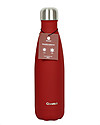 Qwetch Borraccia Termica in Acciaio Inox - Color Granito Rosso - 500 ml Borracce Termiche