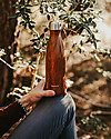 Qwetch Borraccia Termica in Acciaio Inox - Color Legno - 500 ml Borracce Termiche