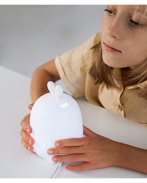 Rabbit & Friends Diffusore Umidificatore e Lampada LED Coniglietto - Bianco Umidificatori