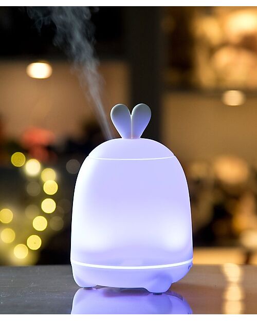 Rabbit & Friends Diffusore Umidificatore e Lampada LED Coniglietto - Bianco Umidificatori