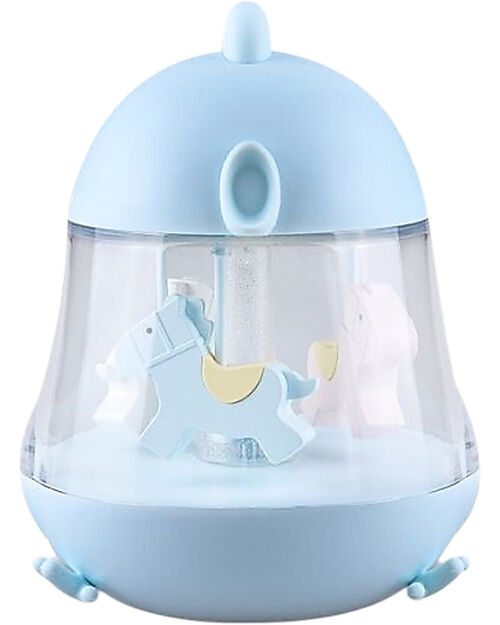 Rabbit & Friends Lampada Giostra Carillon - Azzurro Lampade da Notte