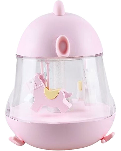 Rabbit & Friends Lampada Giostra Carillon - Rosa Lampade da Notte
