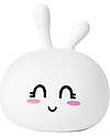 Rabbit & Friends Luce da Notte Portatile Coniglietto - Bianco - In Morbido Silicone Lampade da Notte