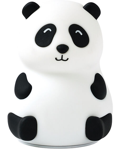 Rabbit & Friends Luce da Notte Portatile Panda - Bianco - In Morbido Silicone Lampade da Notte
