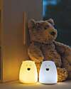 Rabbit & Friends Set 2 Luci da Notte Portatile Orsetto In Morbido Silicone - Bianco e Azzurro - 10x8.6 cm Lampade da Notte