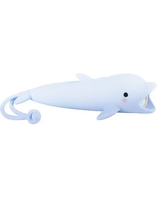Rabbit & Friends Soft Silicone Flashlight - Dolphin - Adjustable Brightness Nightlights