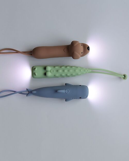 Rabbit & Friends Torcia in Morbido Silicone - Cane - Luminosità Regolabile Lampade da Notte