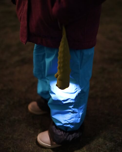 Rabbit & Friends Torcia in Morbido Silicone - Coccodrillo - Luminosità Regolabile Lampade da Notte