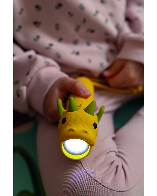 Rabbit & Friends Torcia in Morbido Silicone - Drago - Luminosità Regolabile Lampade da Notte