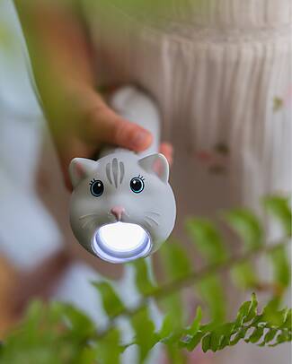 Rabbit & Friends Torcia in Morbido Silicone - Gatto - Luminosità Regolabile Lampade da Notte