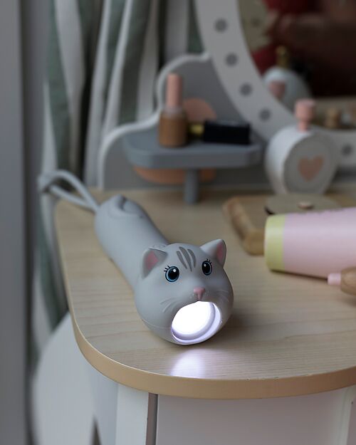 Rabbit & Friends Torcia in Morbido Silicone - Gatto - Luminosità Regolabile Lampade da Notte