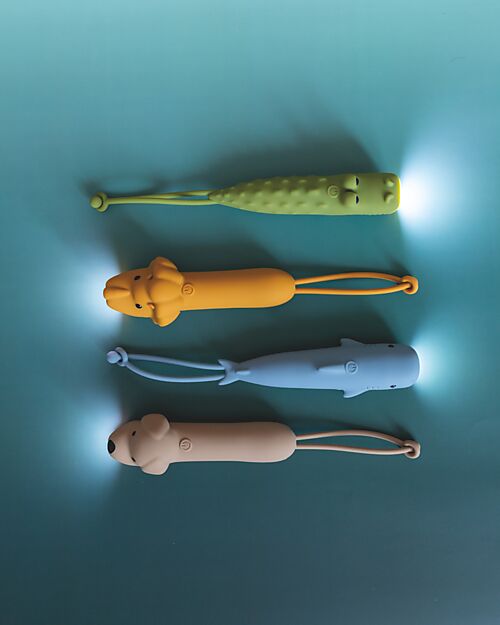 Rabbit & Friends Torcia in Morbido Silicone - Leone - Luminosità Regolabile Lampade da Notte