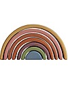 Raduga Grez Arco Impilabile in Legno - Colori Pastello della Terra - Gioco Educativo Fatto a Mano per Stimolare il tuo Bambino Giochi Montessoriani