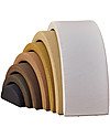 Raduga Grez Arco Impilabile in Legno - Skin Tones dal Bianco al Nero - Gioco Educativo Fatto a Mano per Stimolare il tuo Bambino Giochi Montessoriani