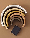Raduga Grez Arco Impilabile in Legno - Skin Tones dal Bianco al Nero - Gioco Educativo Fatto a Mano per Stimolare il tuo Bambino Giochi Montessoriani
