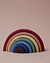 Raduga Grez Arco Impilabile in Legno - Terra Arcobaleno - Gioco Educativo Fatto a Mano per Stimolare il tuo Bambino Giochi Montessoriani