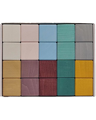 Raduga Grez Set 20 Cubi da Costruzione in Legno - Forest Soul - Gioco Educativo Fatto a Mano Costruzioni in Legno