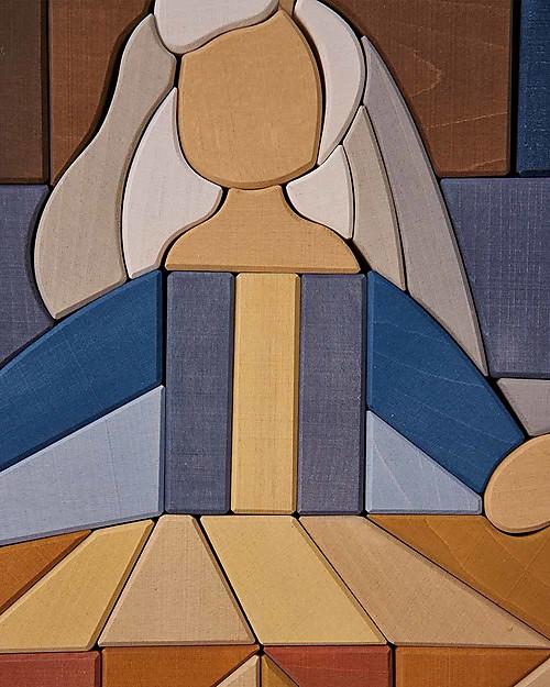 Raduga Grez Set in Legno da Costruzione e Puzzle - Infante - Fatto a Mano Costruzioni in Legno