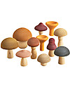 Raduga Grez Set in Legno - Funghi - Gioco Educativo Fatto a Mano per Stimolare il tuo Bambino Giochi Montessoriani