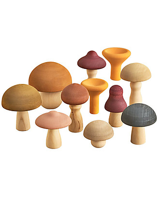 Raduga Grez Set in Legno - Funghi - Gioco Educativo Fatto a Mano per Stimolare il tuo Bambino Giochi Montessoriani