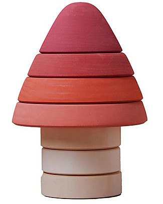 Raduga Grez Torre Impilabile in Legno - Amanita - Gioco Educativo Fatto a Mano per Stimolare il tuo Bambino Giochi Montessoriani