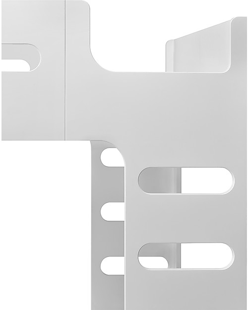 Rafa Kids F Letto a Soppalco Bianco - Betulla Finlandese Letti a Castello