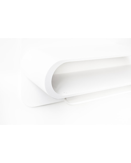 Rafa Kids Scaffale L per Bambini, Legno e Metallo Bianco - Betulla finlandese Mensole